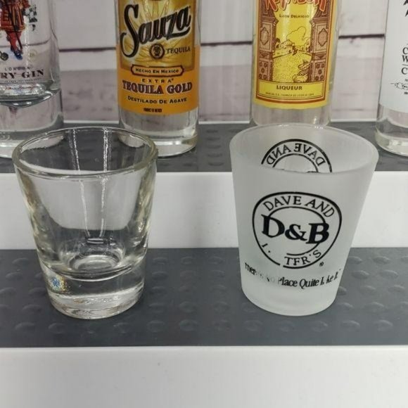 Shot glass lot of 6‎ Malibu dave busters beefeater Mixed Lot Bar Keeper - Picture 2 of 7